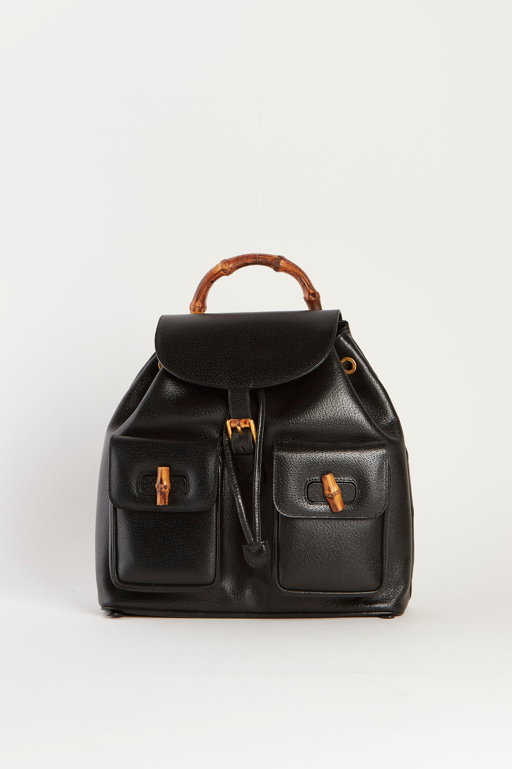 Vintage Gucci  Bamboo & Leather Backpack