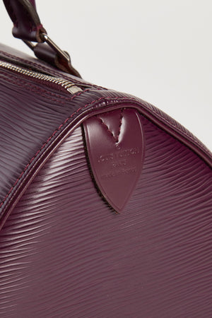 Vintage Louis Vuitton Purple Epi Leather Speedy 25cm