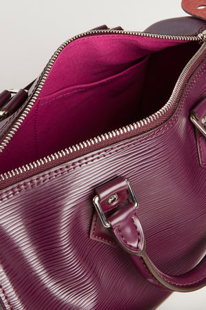 Vintage Louis Vuitton Purple Epi Leather Speedy 25cm