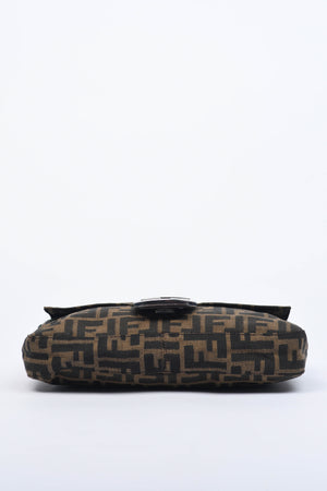 90s Fendi Zucca Baguette Monogram Shoulder Bag SHW