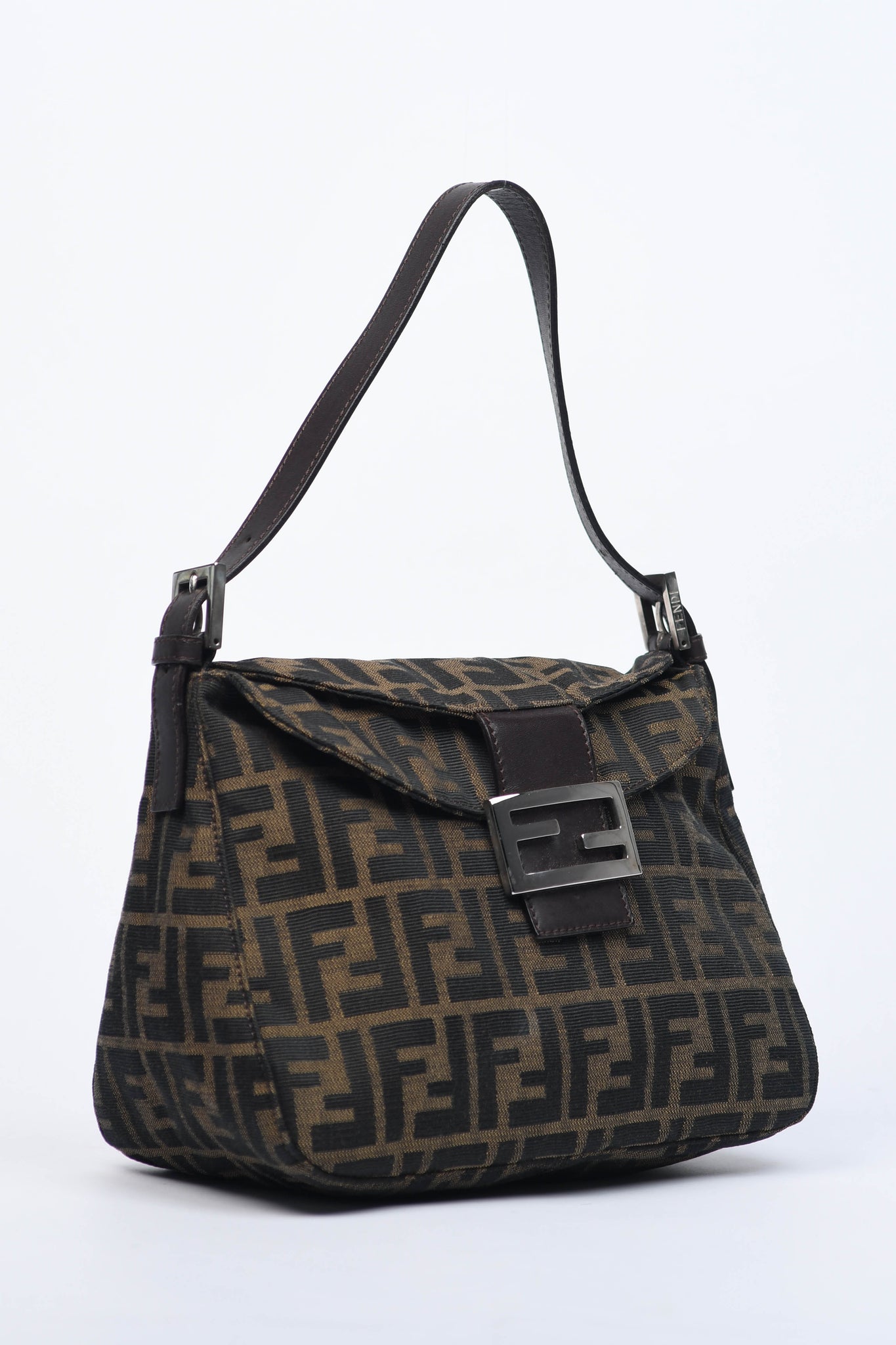 Vintage Fendi Zucca Monogram Shoulder Bag