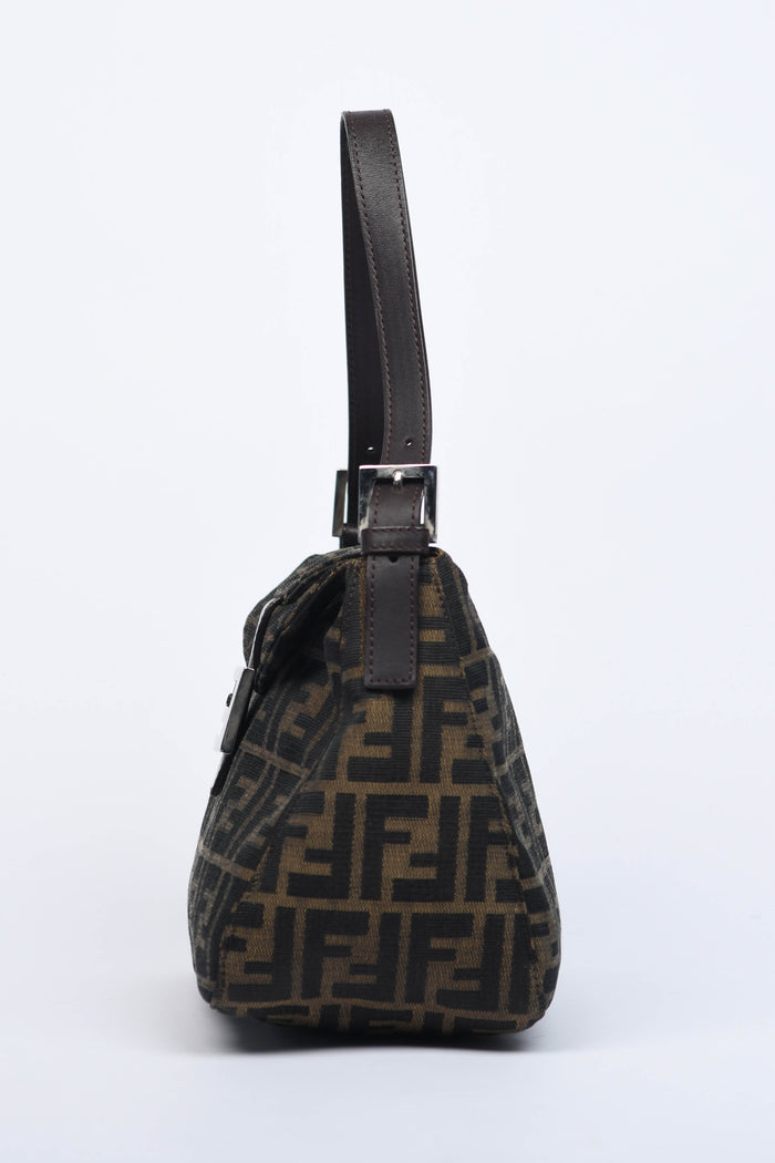 Vintage Fendi Zucca Monogram Shoulder Bag