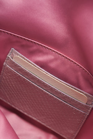 RARE Fendi Pink Sequin Mini Baguette Shoulder Bag