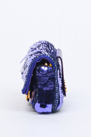 Fendi Purple Sequin Nano Baguette Charm