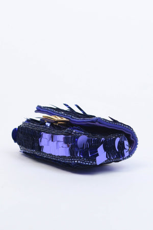 Fendi Purple Sequin Nano Baguette Charm