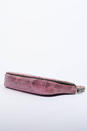 RARE Christian Dior Pink Python Malice Shoulder Bag