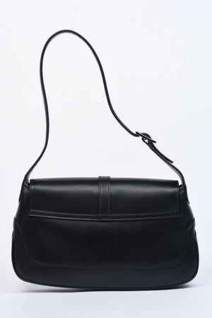 Vintage Gucci Black Leather Mini Jackie Shoulder Bag