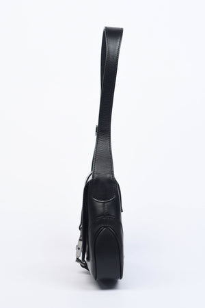 Vintage Gucci Black Leather Mini Jackie Shoulder Bag