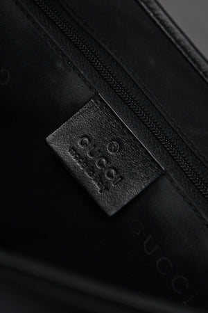 Vintage Gucci Black Leather Mini Jackie Shoulder Bag
