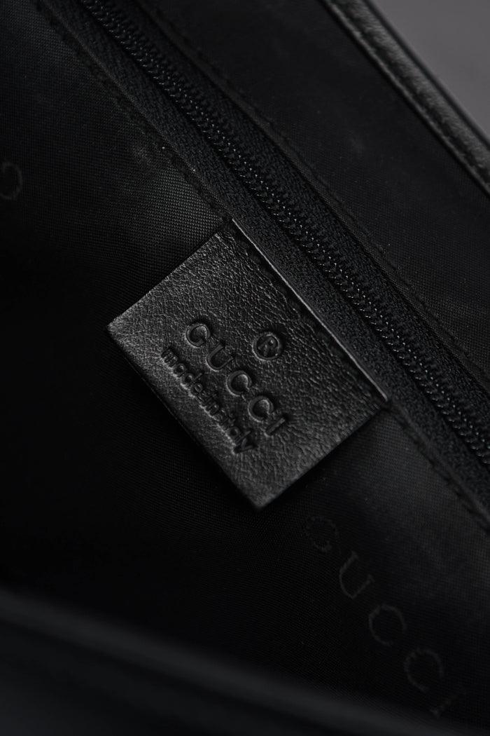 Vintage Gucci Black Leather Mini Jackie Shoulder Bag