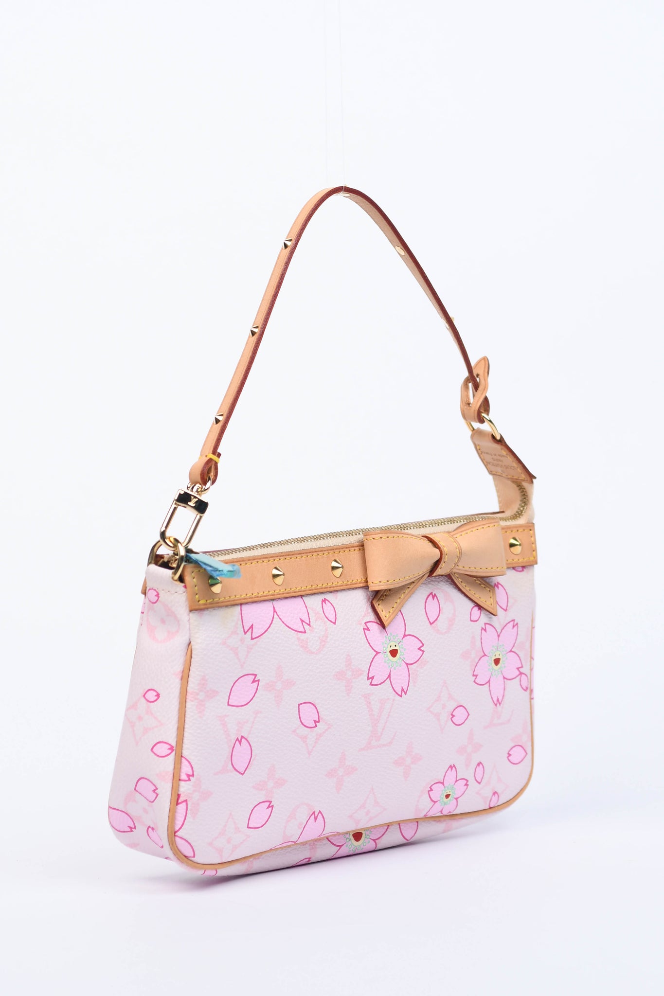 RARE Louis Vuitton x Takashi Murakami Pink Cherry Blossom Pochette Accessoires