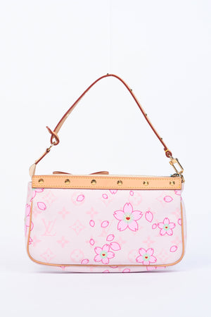 RARE Louis Vuitton x Takashi Murakami Pink Cherry Blossom Pochette Accessoires