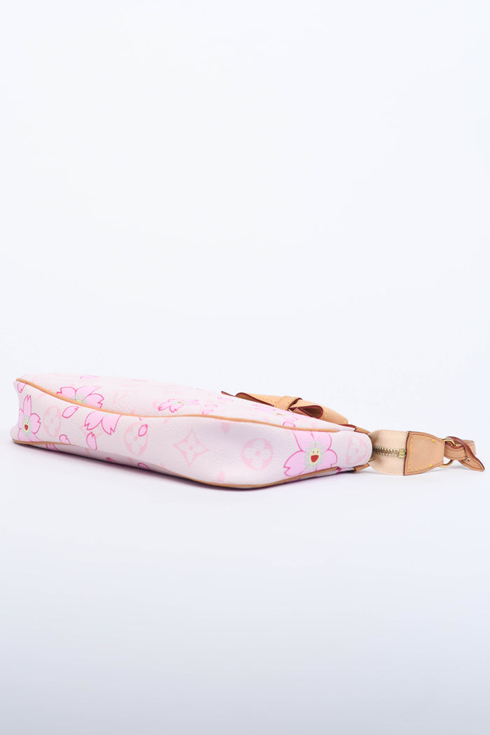 RARE Louis Vuitton x Takashi Murakami Pink Cherry Blossom Pochette Accessoires