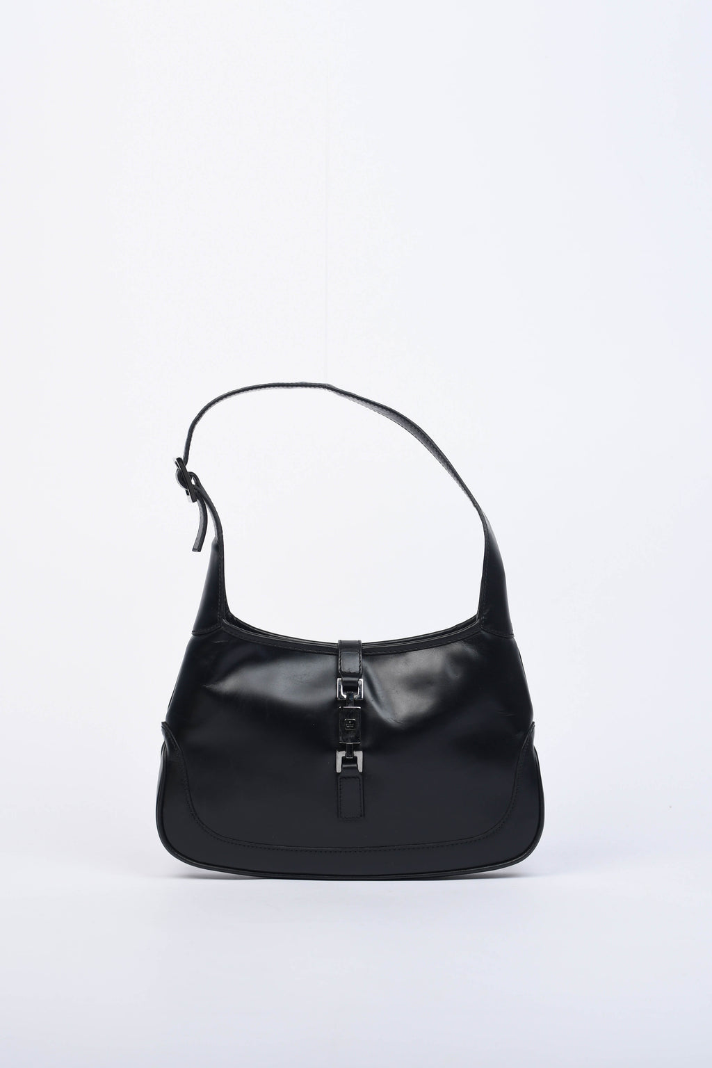 Vintage Gucci Black Leather Small Jackie Bag