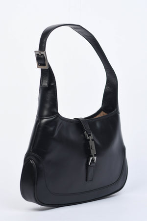 Vintage Gucci Black Leather Small Jackie Bag