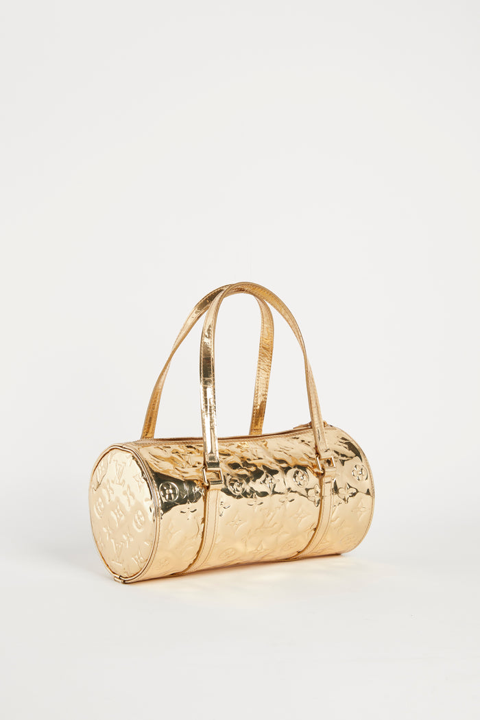 RARE 2000s Louis Vuitton Miroir Gold Monogram Papillon