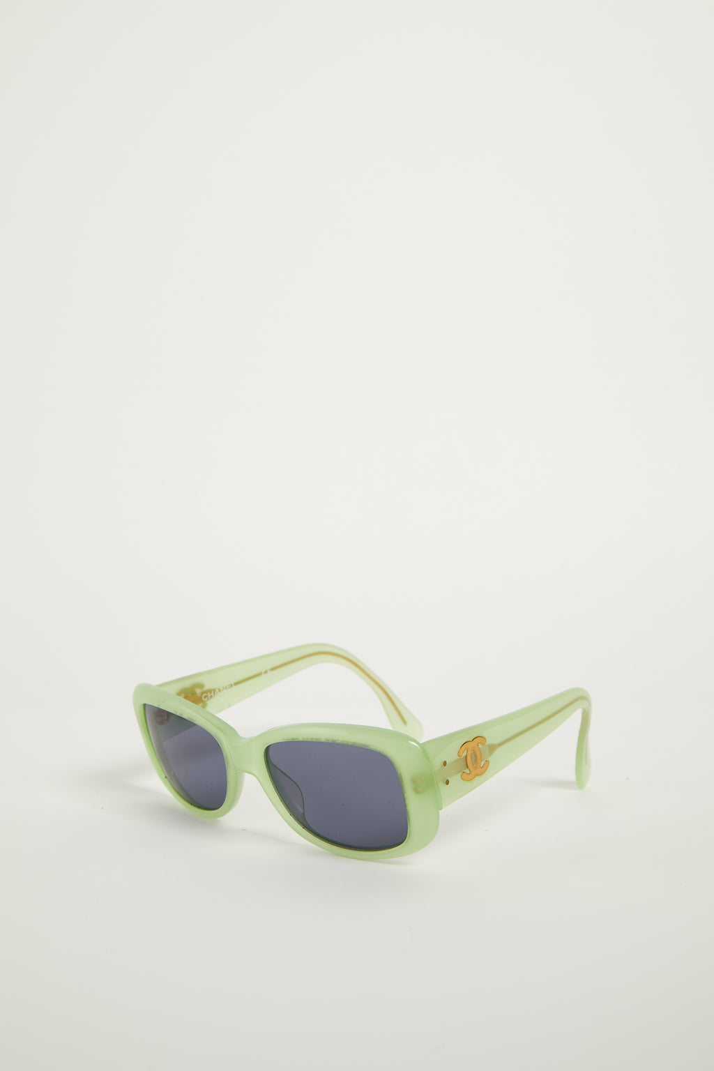 2000s Chanel Green CC Sunglasses