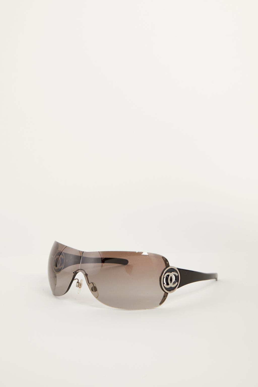 Y2K Chanel Black Oversized CC Sunglasses