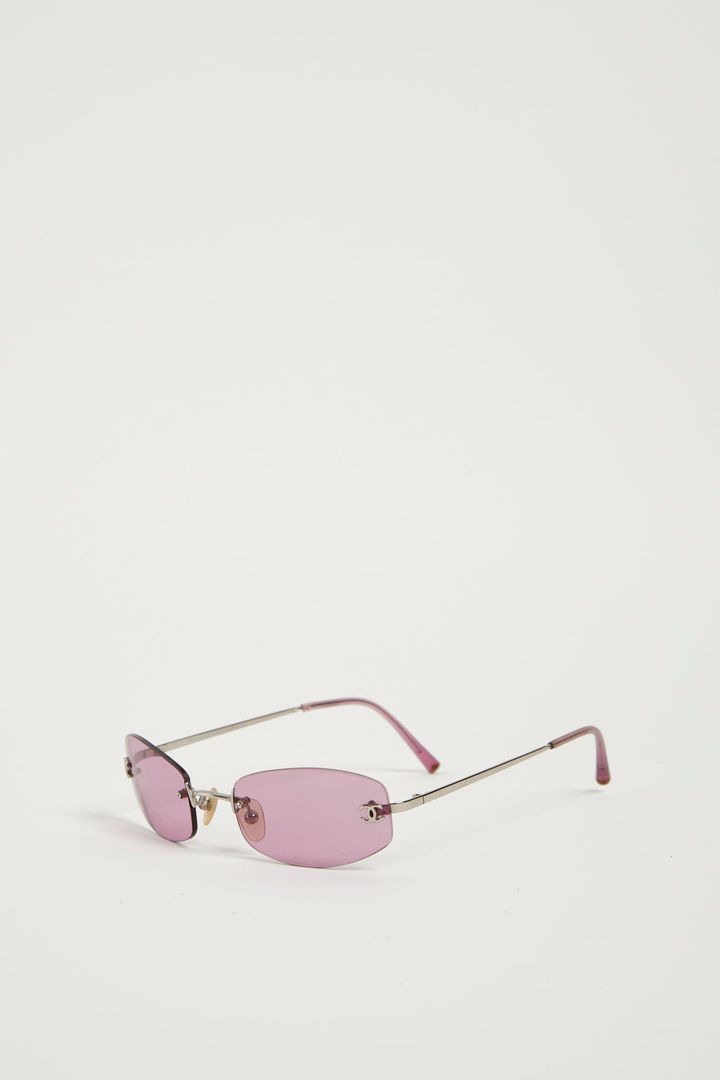 2000s Chanel Pink CC Sunglasses