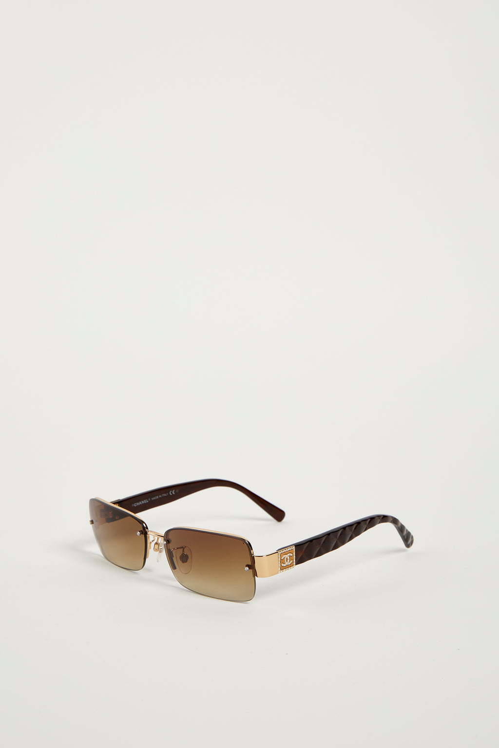 2000s Chanel Brown CC Sunglasses