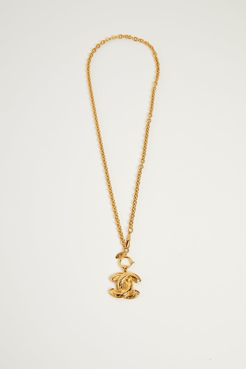 Vintage Chanel Large Gold CC Chain Necklace