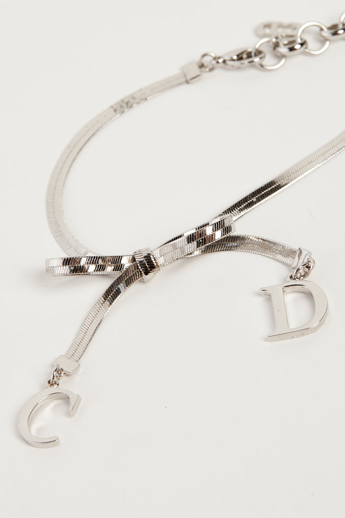 RARE Christian Dior Silver Bow Bracelet