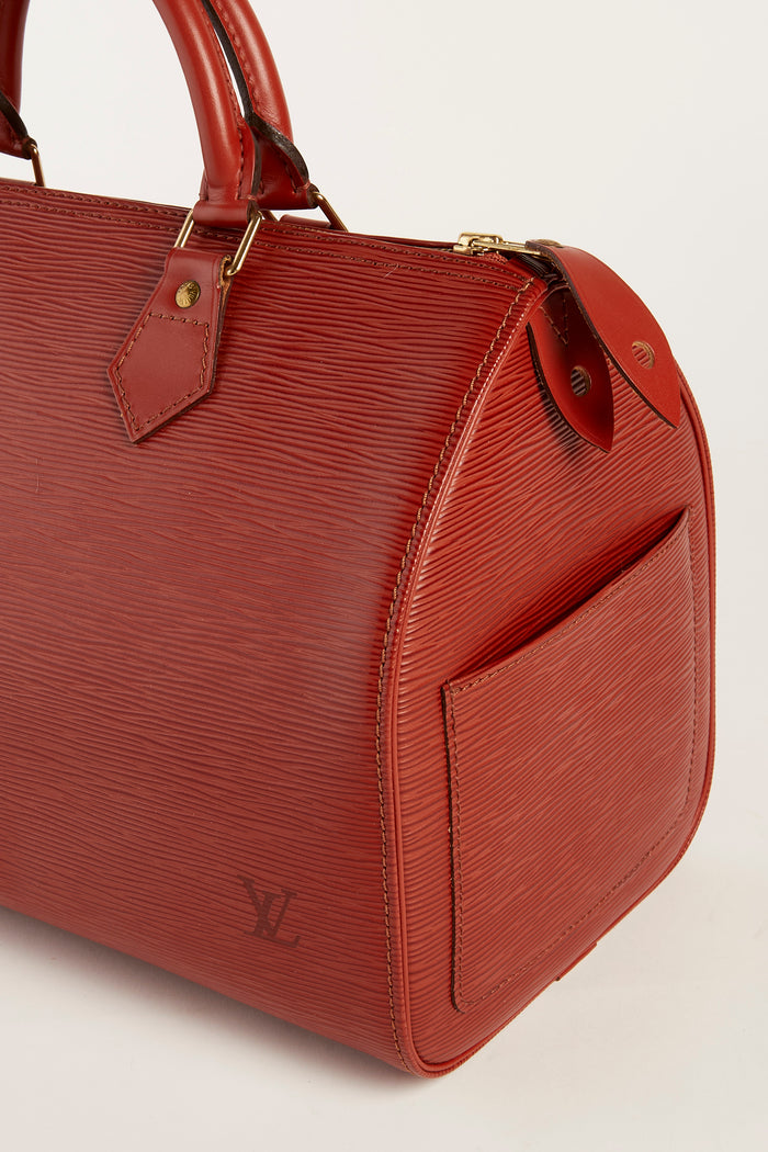 Vintage Louis Vuitton Brown Epi Leather Speedy 30cm
