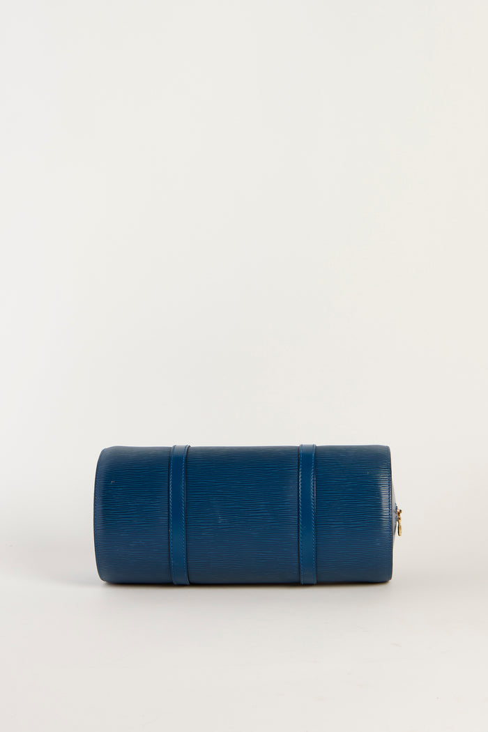 Vintage Louis Vuitton Blue Epi Leather Soufflot Shoulder Bag