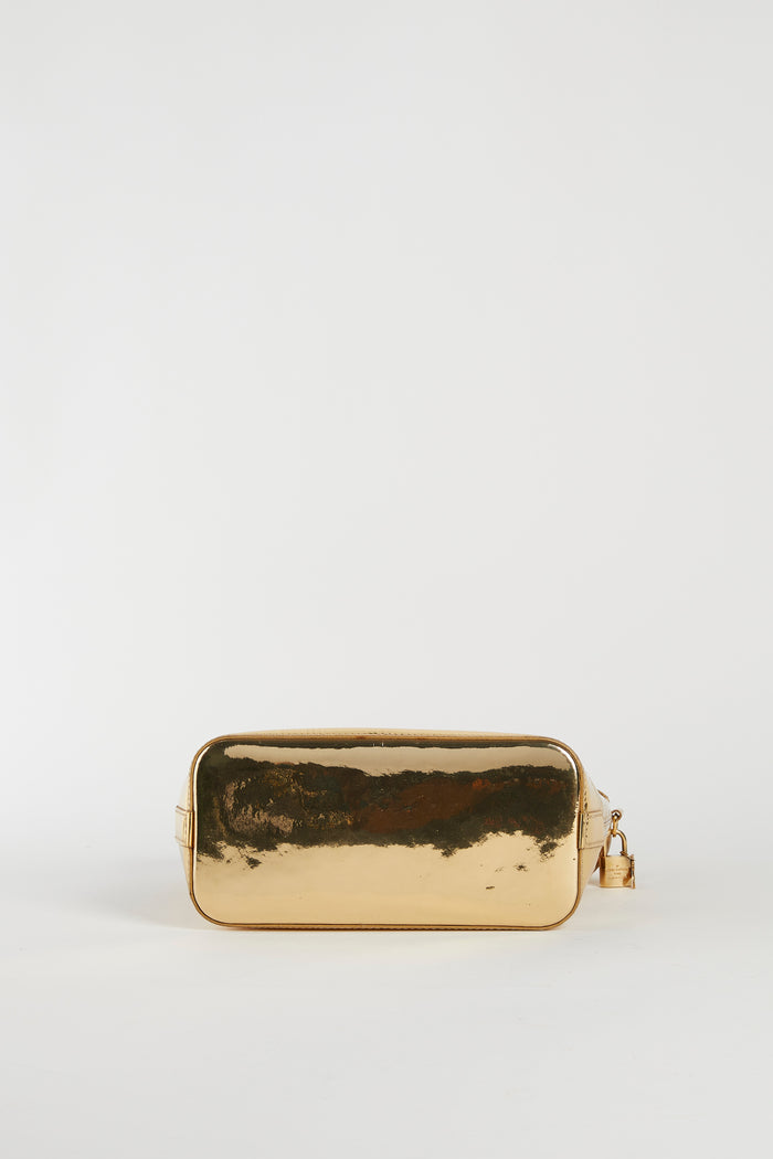 RARE Louis Vuitton Gold Lockit Top Handle Bag