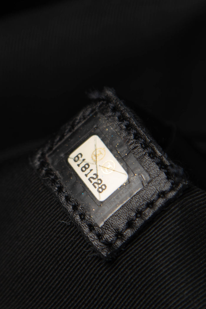 2000s Chanel Purple Caviar Leather Top Handle Bag