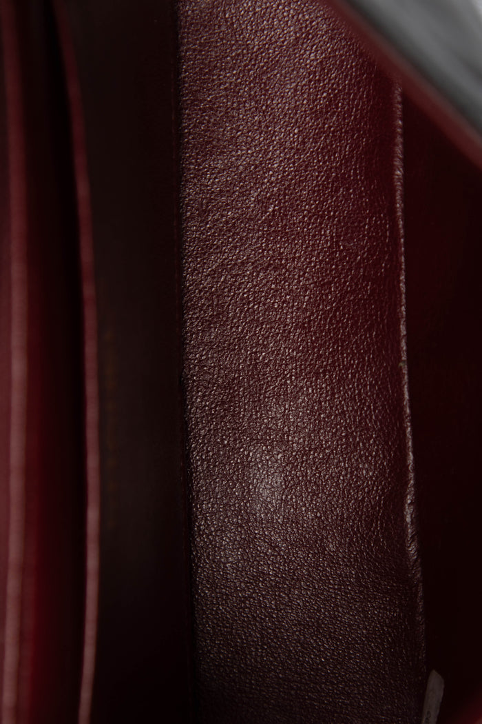 90s Chanel Black Lambskin Leather Mini Square Flap with 24k GHW