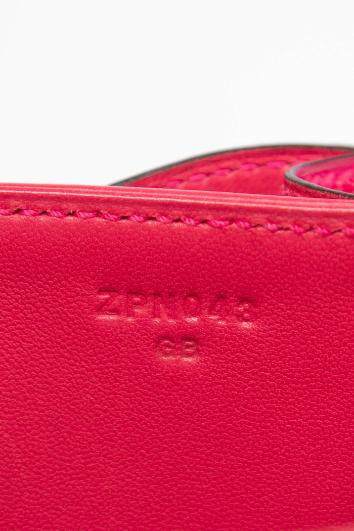 RARE 2021 Hermès Constance 18cm in Rose Scheherazade Shiny Alligator GHW