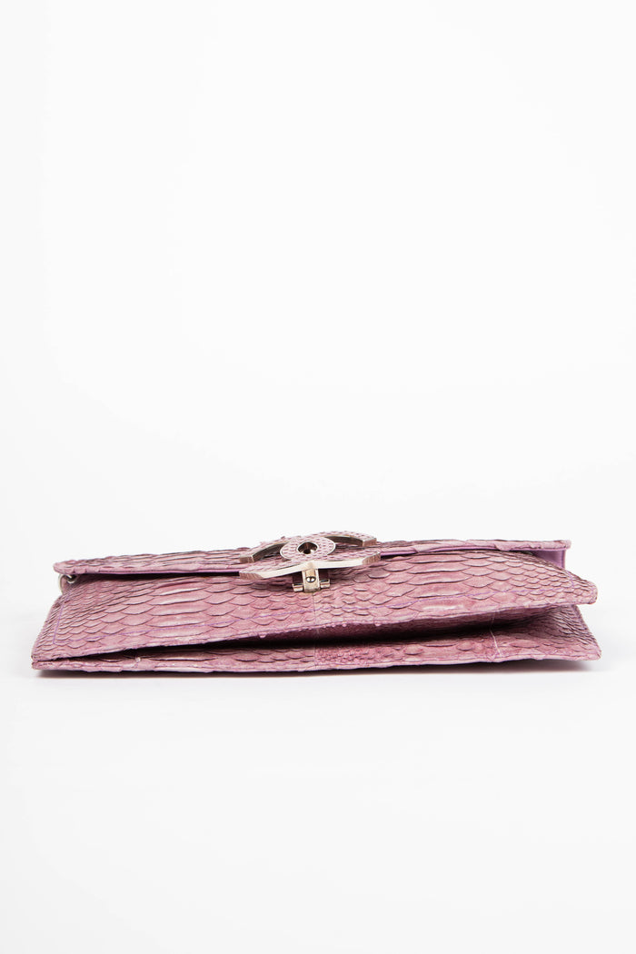 RARE 2006 Chanel Lilac Python Shoulder Bag