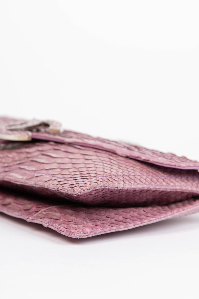 RARE 2006 Chanel Lilac Python Shoulder Bag