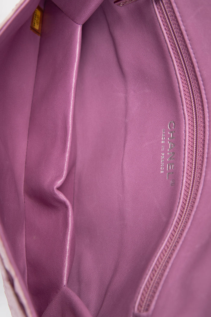 RARE 2006 Chanel Lilac Python Shoulder Bag