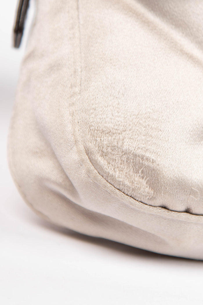 Vintage Fendi Satin Crystal Baguette Shoulder Bag