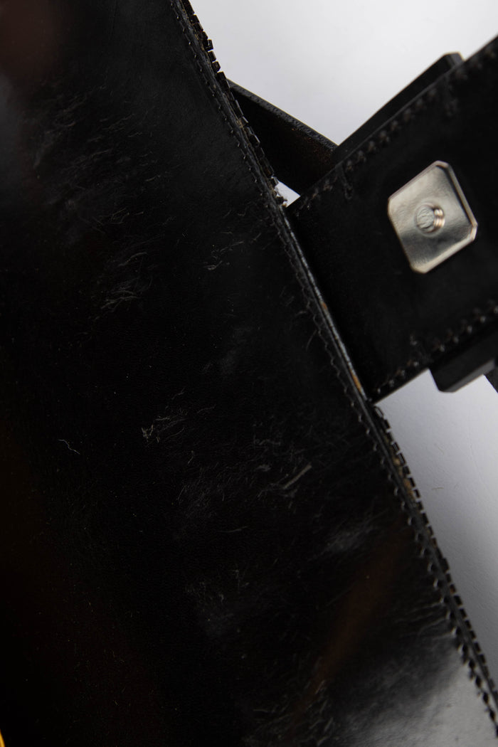 RARE Vintage Fendi Black Beaded Baguette Shoulder Bag