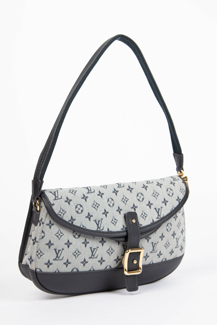2000s Louis Vuitton Marjorie Navy Shoulder Bag