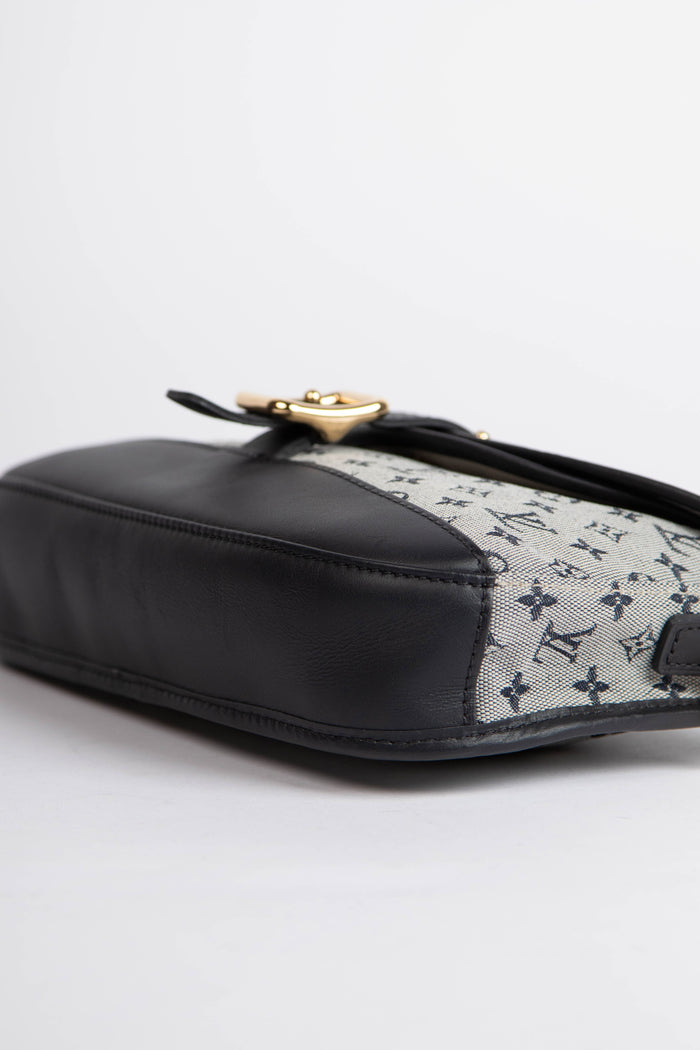 2000s Louis Vuitton Marjorie Navy Shoulder Bag