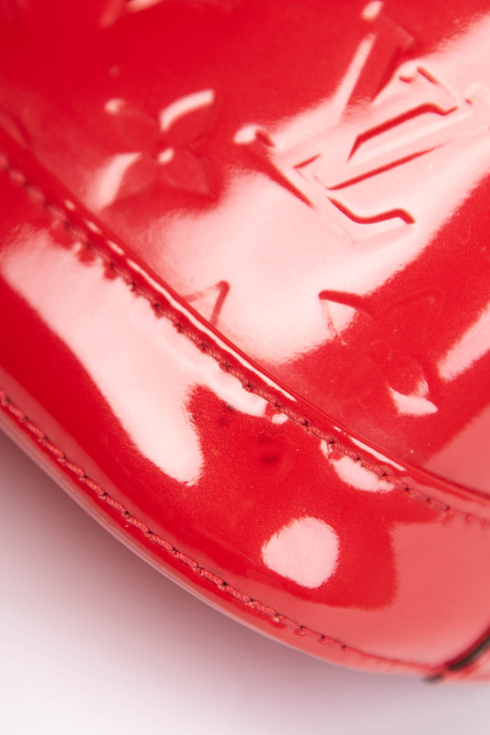 2010s Louis Vuitton Red Vernis Monogram Alma BB