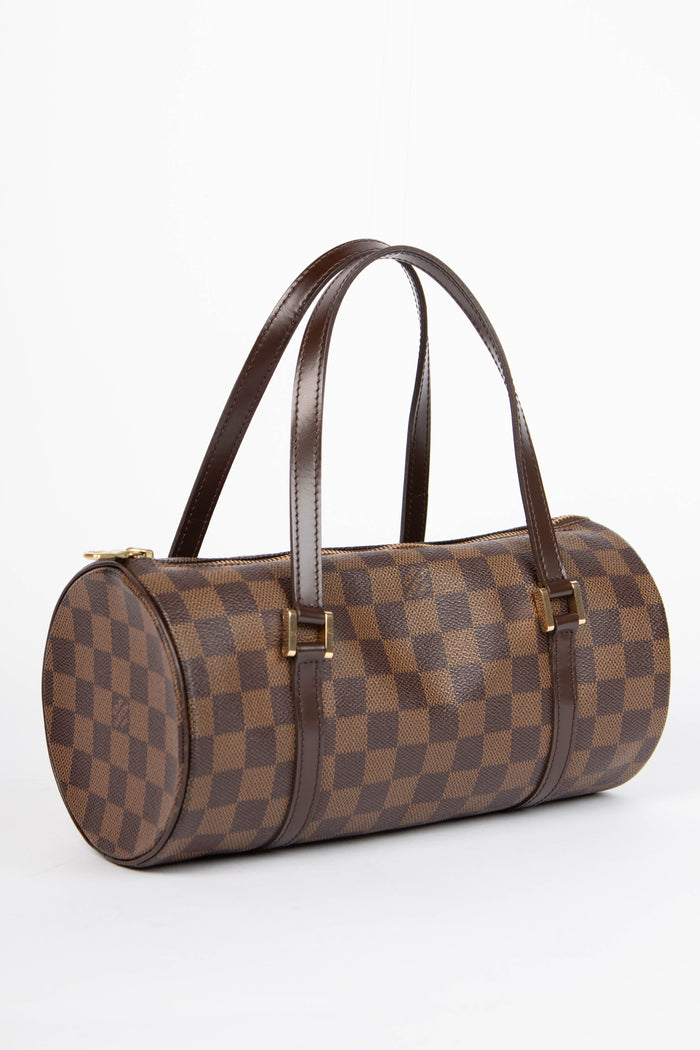 2000s Louis Vuitton Damier Ebene Papillon 26cm Shoulder Bag