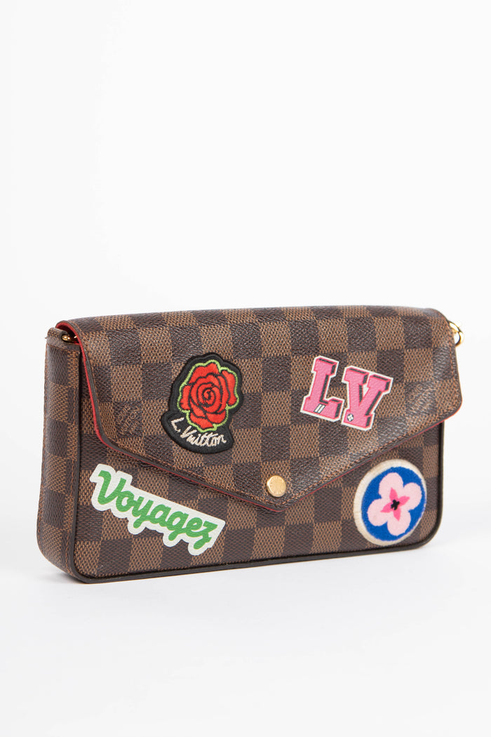 2018 Louis Vuitton Damier Ebene Pochette Felicie