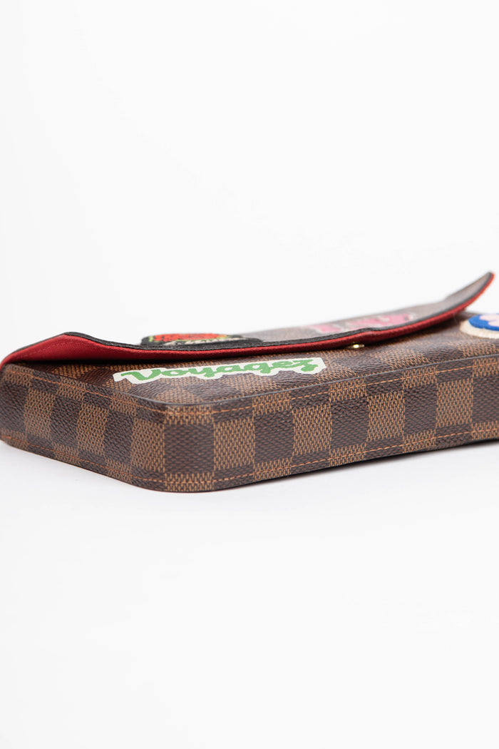 2018 Louis Vuitton Damier Ebene Pochette Felicie