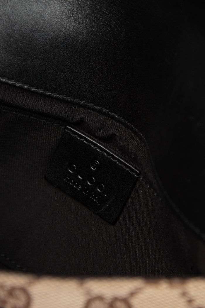 RARE Vintage Gucci GG Classic Monogram Horsebit Shoulder Bag