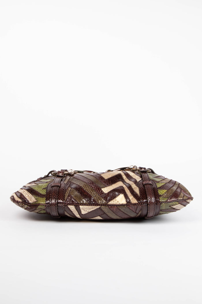 RARE 2006 Limited Edition Gucci Python Horsebit Shoulder Bag