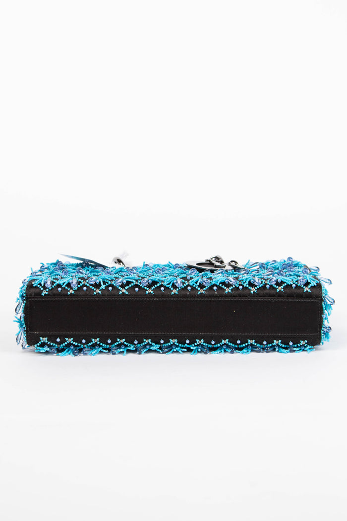 RARE 2022 Christian Dior Bead Embellished Lady D-Joy Top Handle Bag