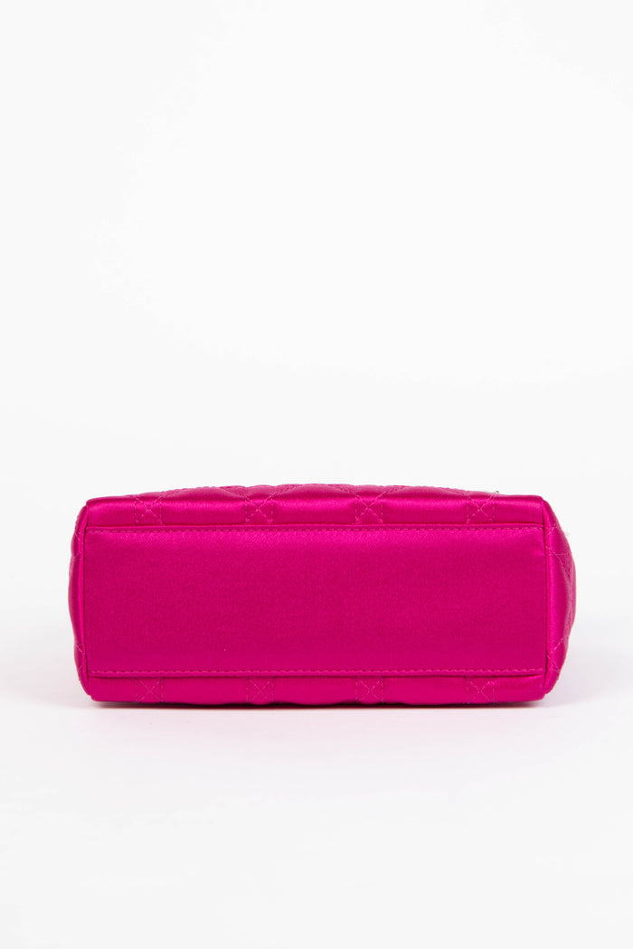 2007 Christian Dior Pink Satin Mini Lady Dior