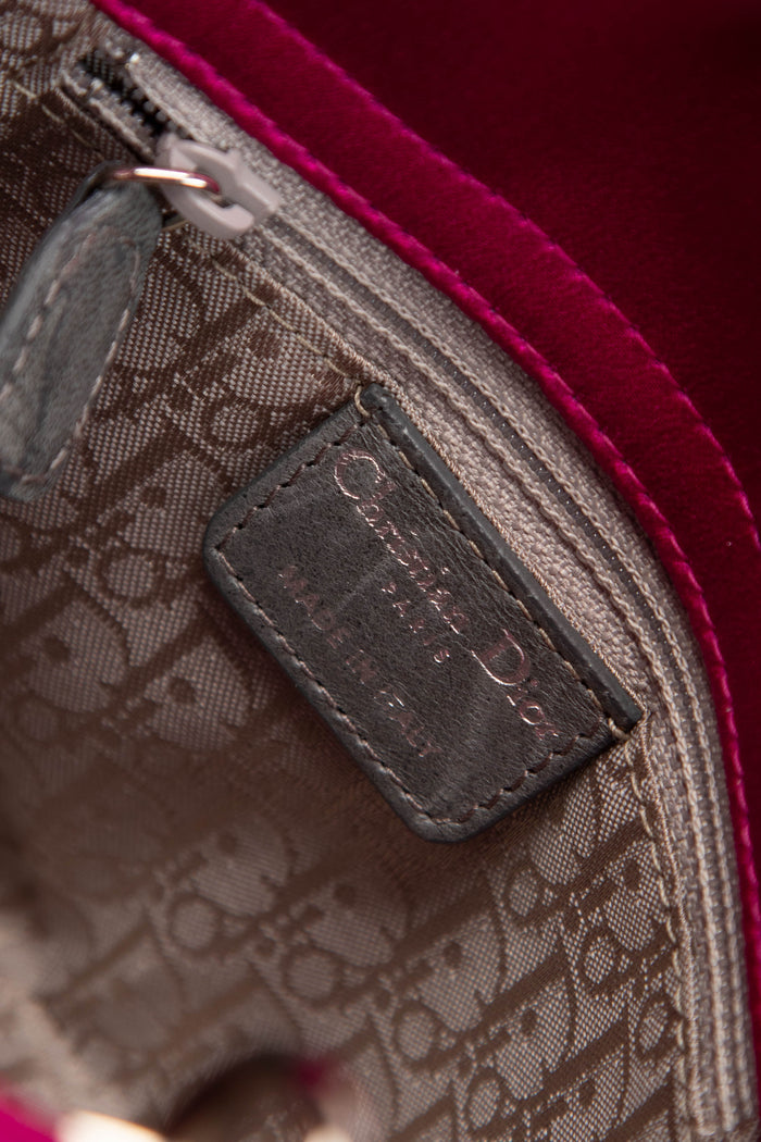 2007 Christian Dior Pink Satin Mini Lady Dior