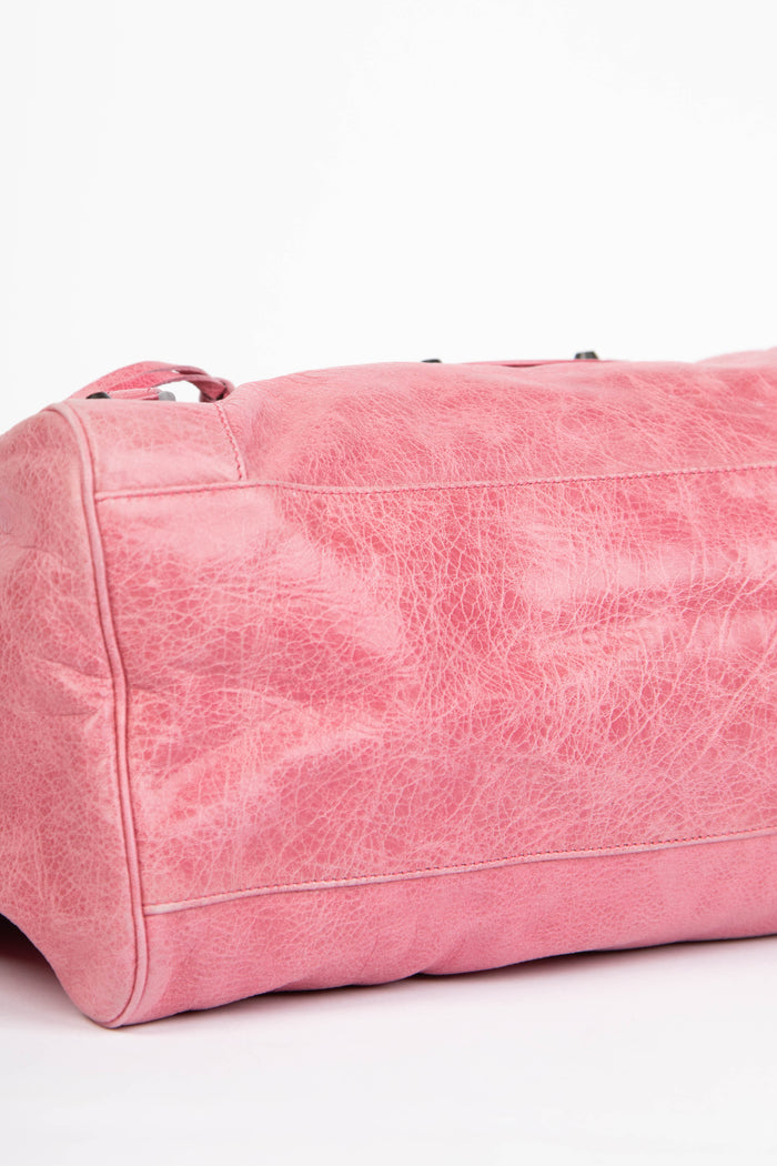 2000s Balenciaga Pink Leather Twiggy Bag