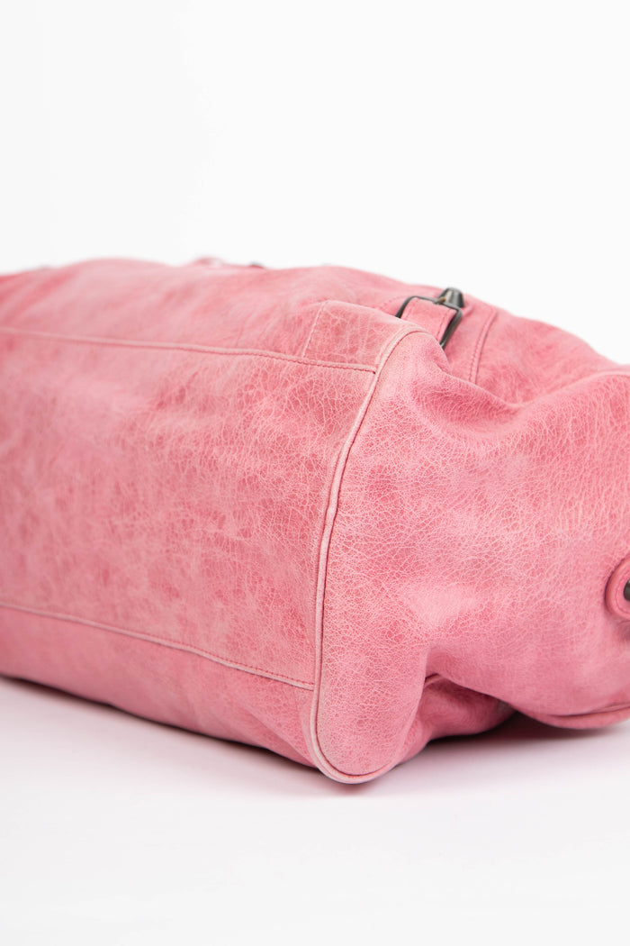 2000s Balenciaga Pink Leather Twiggy Bag